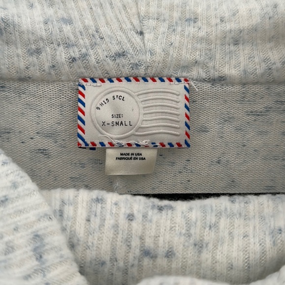 Anthropologie x Postmark Lassen Cowl Neck Blue Speckled Boho Sweater - Picture 3 of 9